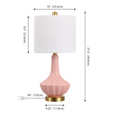 Omari 21.5" Ceramic Mini LED Table Lamp