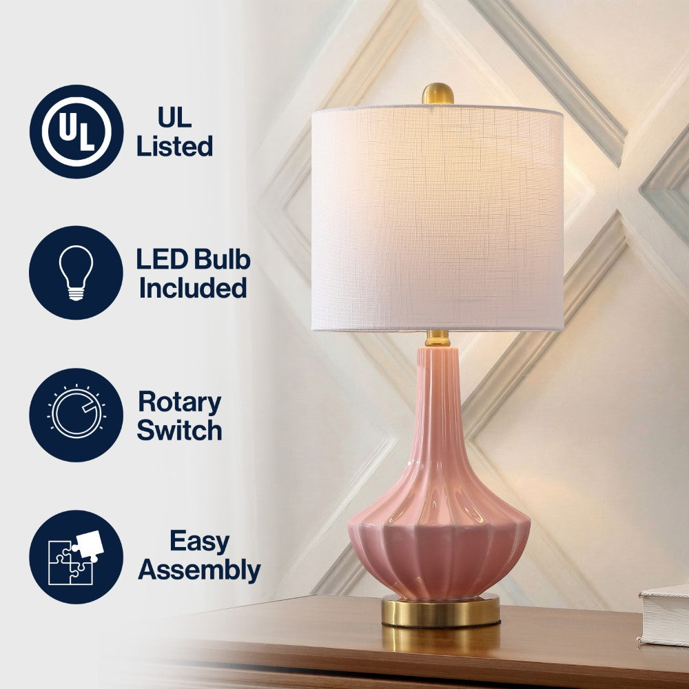 Omari 21.5" Ceramic Mini LED Table Lamp