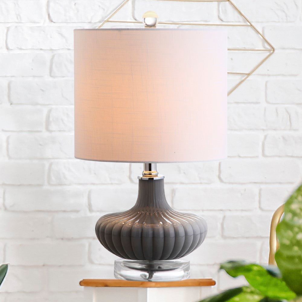 Tori 18" Glass and Lucite LED Table Lamp