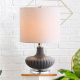 Tori 18" Glass and Lucite LED Table Lamp