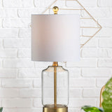 Owl 20.5" Glass/Metal LED Table Lamp