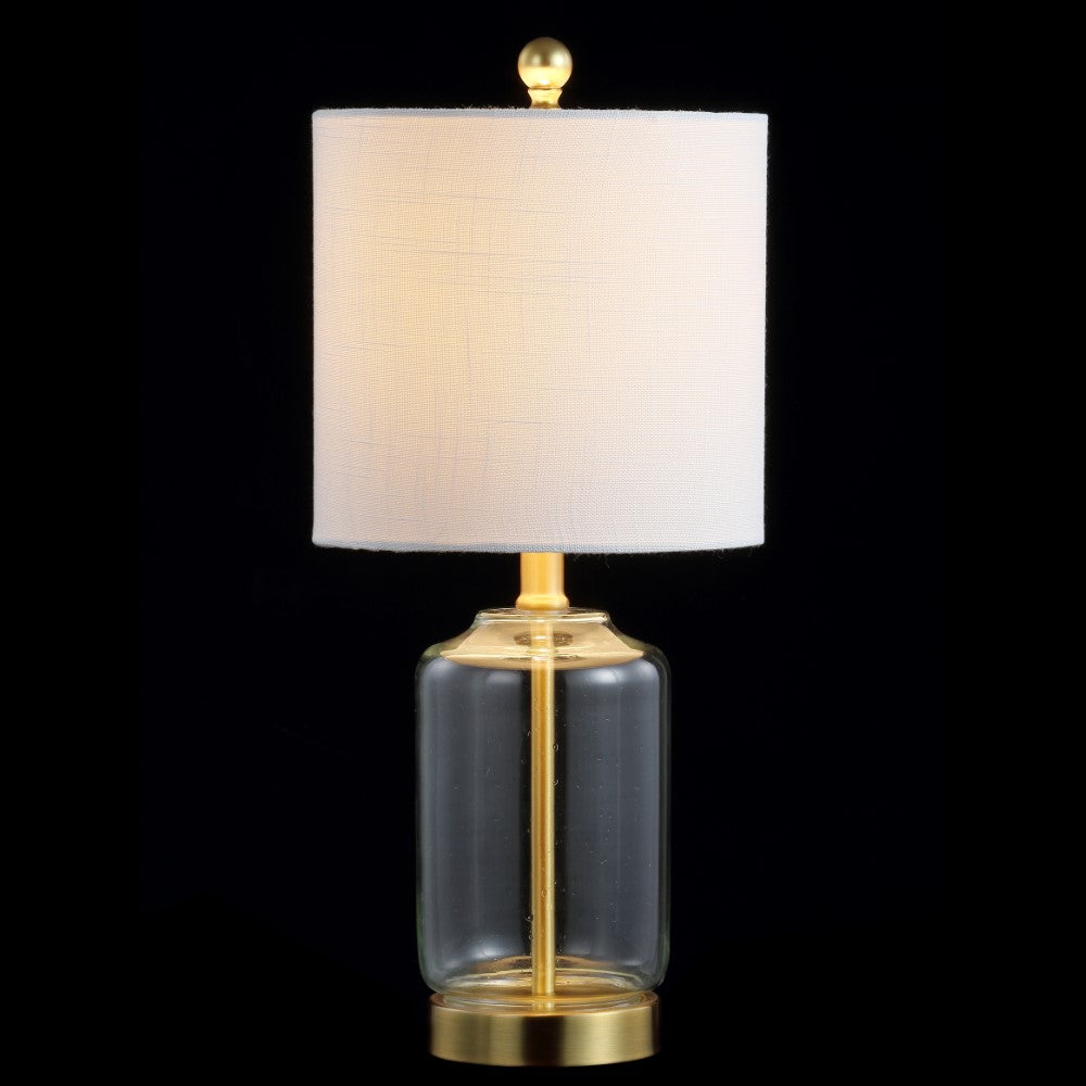 Owl 20.5" Glass/Metal LED Table Lamp