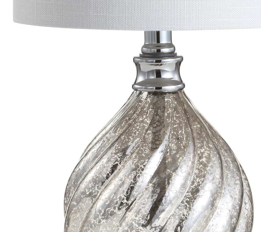 Paradise 20.5" Glass/Metal LED Table Lamp