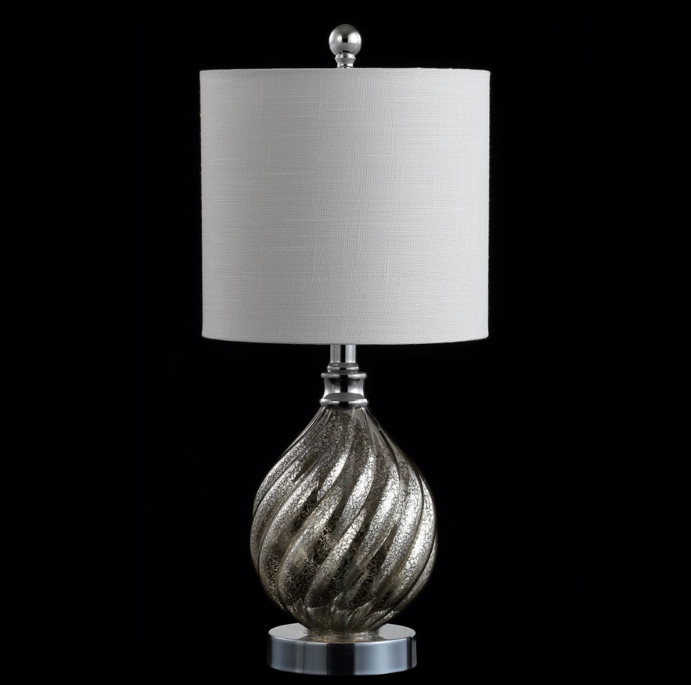 Paradise 20.5" Glass/Metal LED Table Lamp