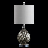 Paradise 20.5" Glass/Metal LED Table Lamp