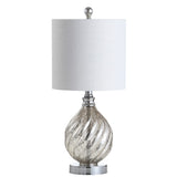 Paradise 20.5" Glass/Metal LED Table Lamp