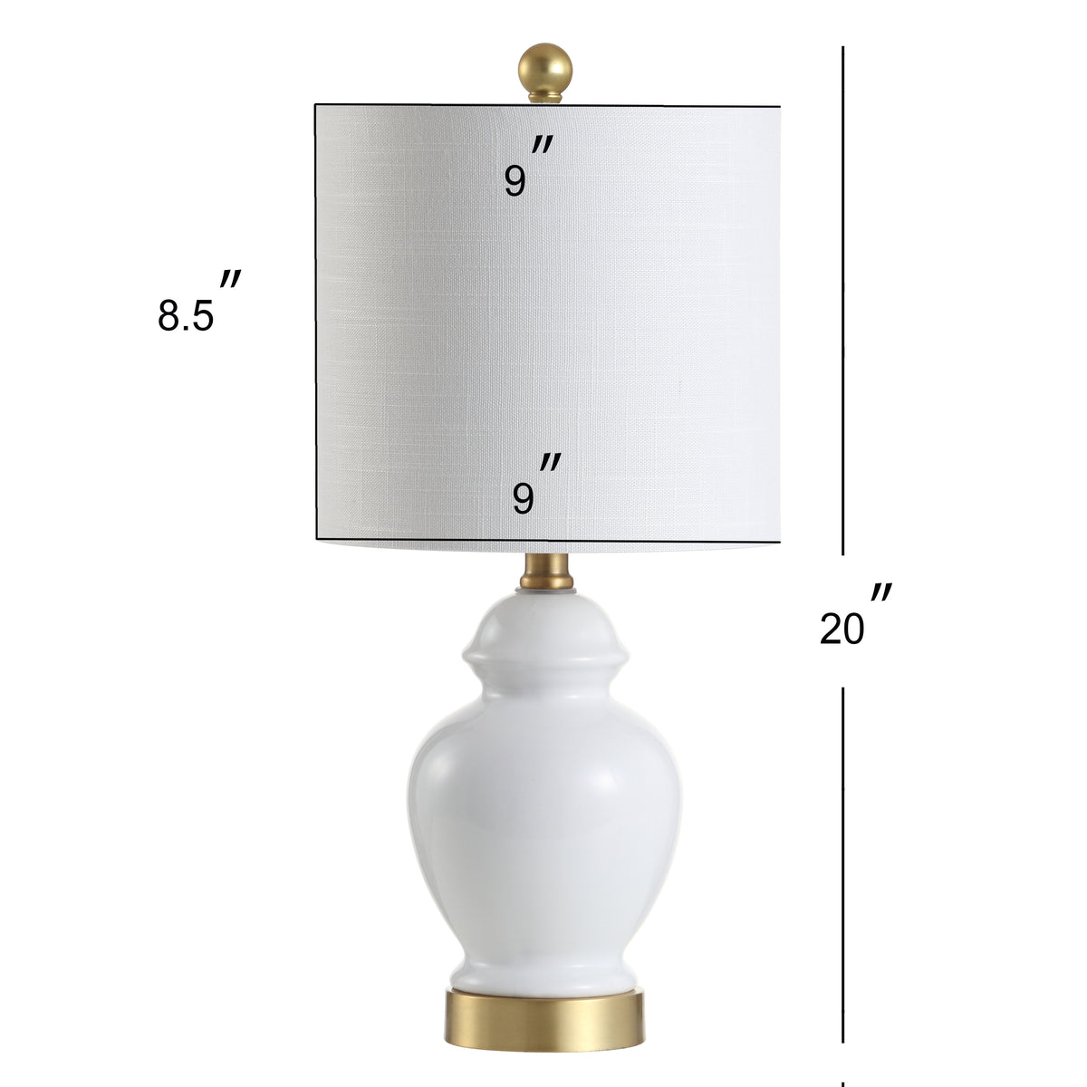 Bobwhite 20" Ceramic/Metal LED Table Lamp