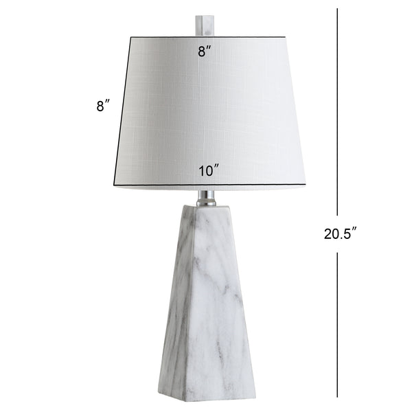 Dimension Image White Marble Finish