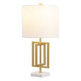 Budgie 20.25" Metal/Marble LED Table Lamp