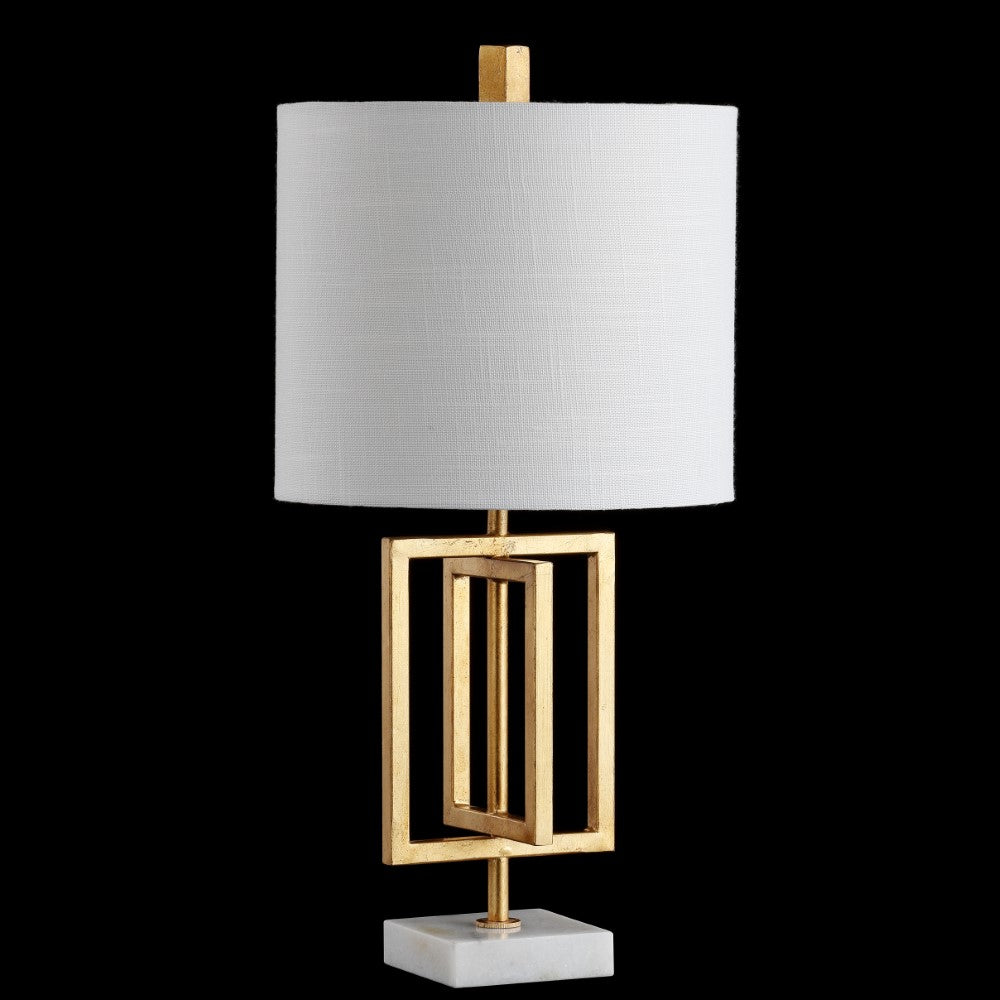 Budgie 20.25" Metal/Marble LED Table Lamp