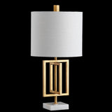 Budgie 20.25" Metal/Marble LED Table Lamp