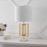 Budgie 20.25" Metal/Marble LED Table Lamp