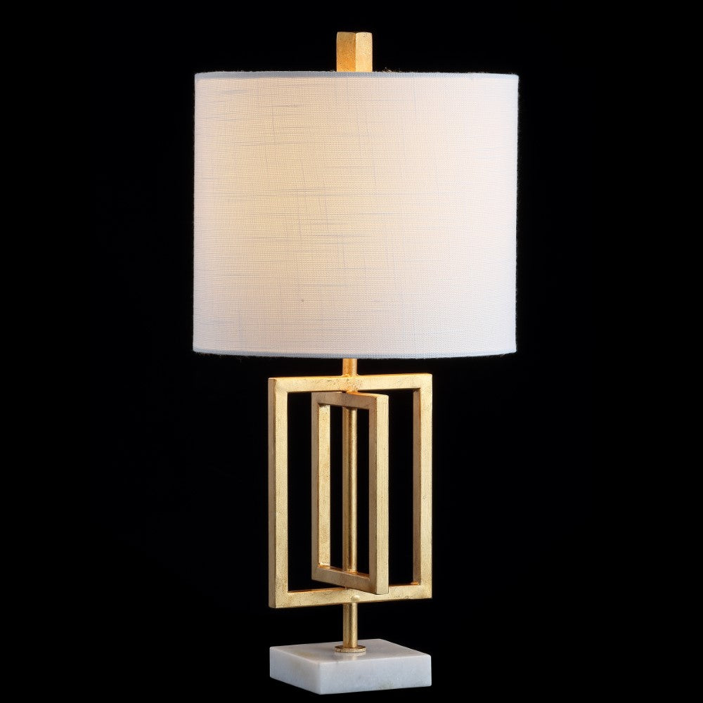 Budgie 20.25" Metal/Marble LED Table Lamp