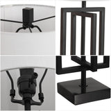 Budgie 20.25" Metal/Marble LED Table Lamp