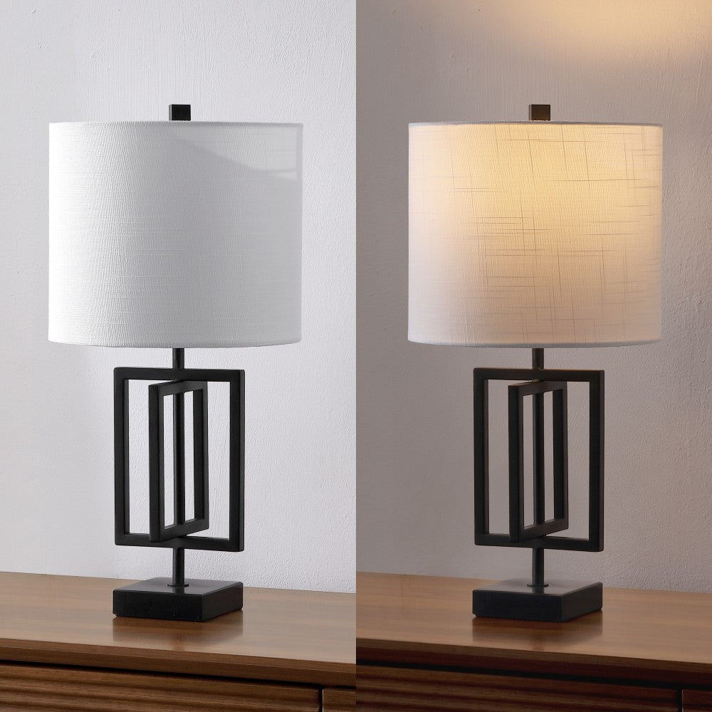 Budgie 20.25" Metal/Marble LED Table Lamp