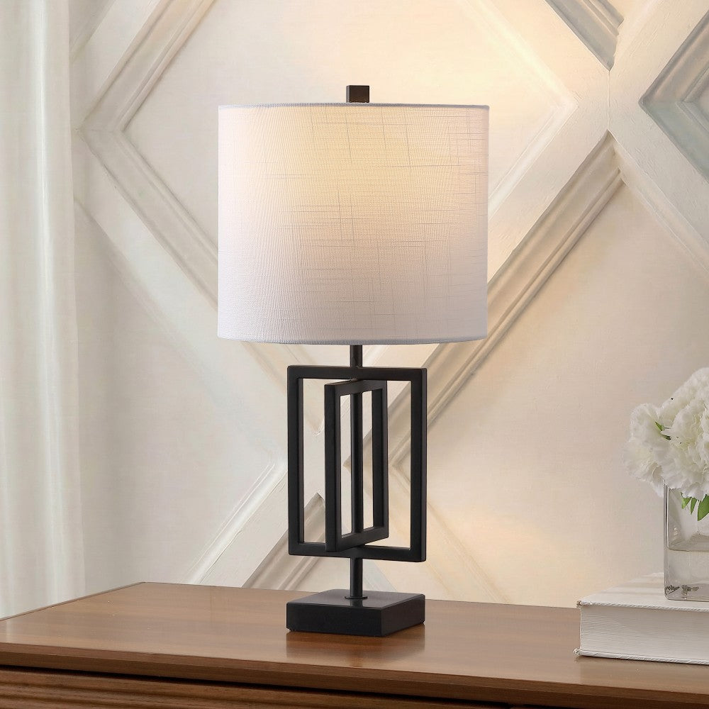 Budgie 20.25" Metal/Marble LED Table Lamp