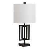 Budgie 20.25" Metal/Marble LED Table Lamp