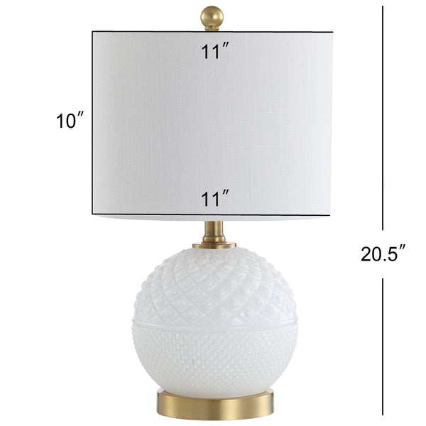 Dimension Image White/Brass Gold