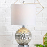 Grafton 20.5" Glass/Metal LED Table Lamp