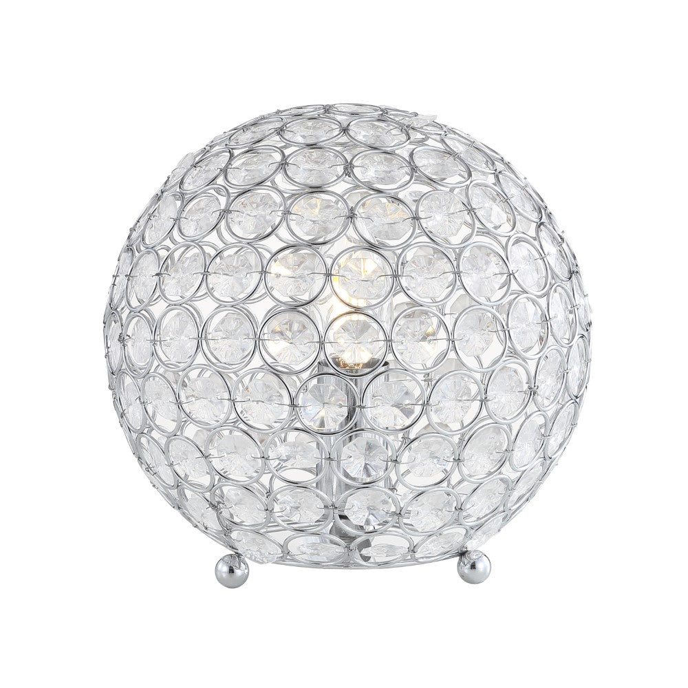 Budgerigar 8.25" Acrylic/Metal LED Table Lamp