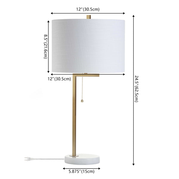 Dimension Image Brass Gold/White
