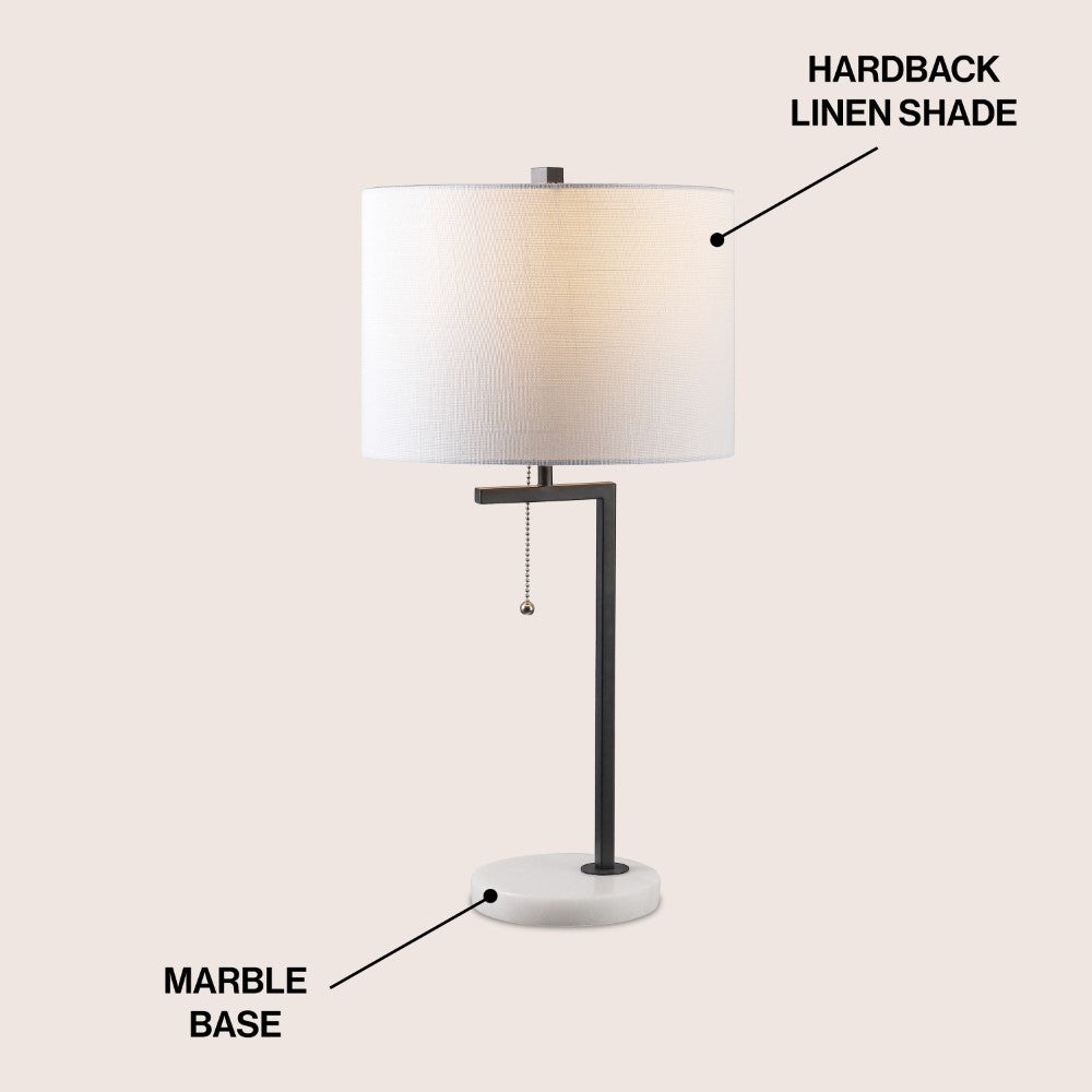 Orchard 24.5" Metal/Marble LED Table Lamp