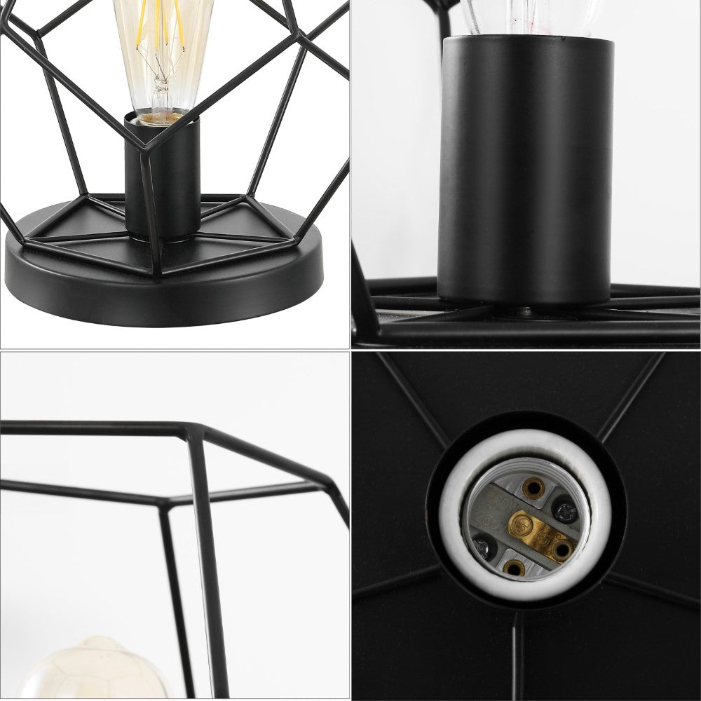 Buzzard 10" Metal/Marble LED Table Lamp