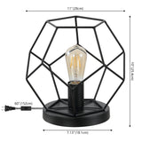 Buzzard 10" Metal/Marble LED Table Lamp