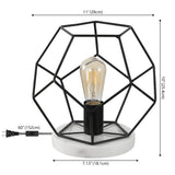 Buzzard 10" Metal/Marble LED Table Lamp
