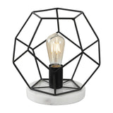 Buzzard 10" Metal/Marble LED Table Lamp