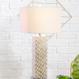 Rose 30.5" Seashell/Crystal LED Table Lamp