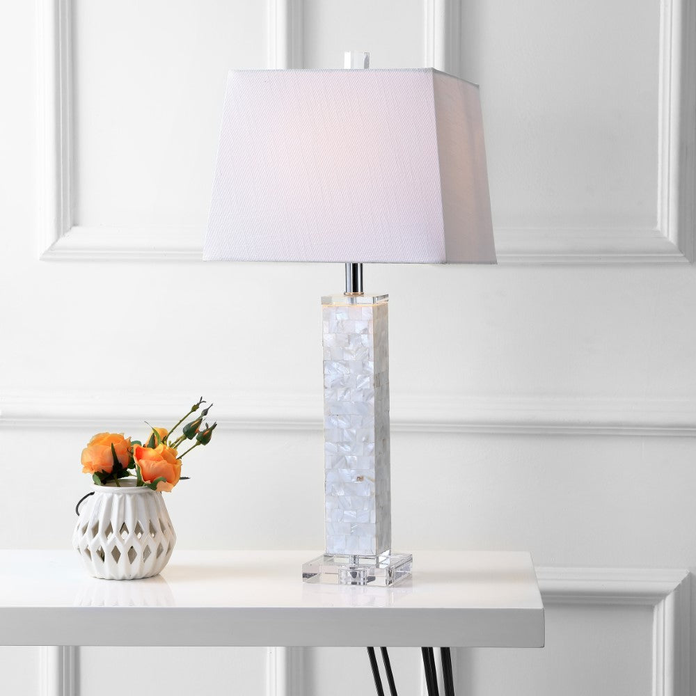 Jerry 28.5" Seashell LED Table Lamp, Set of 2