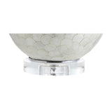 Evalyn 23.5" Capiz Seashell Sphere LED Table Lamp