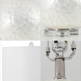 Evalyn 23.5" Capiz Seashell Sphere LED Table Lamp