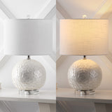Evalyn 23.5" Capiz Seashell Sphere LED Table Lamp