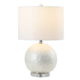 Evalyn 23.5" Capiz Seashell Sphere LED Table Lamp