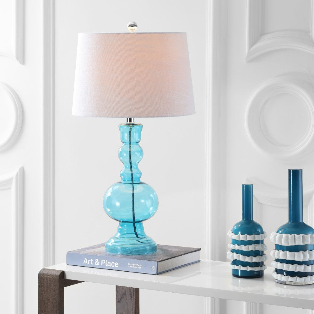 Kelly 28.5" Glass LED Table Lamp, Set of 2