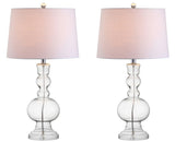 Kelly 28.5" Glass LED Table Lamp, Set of 2
