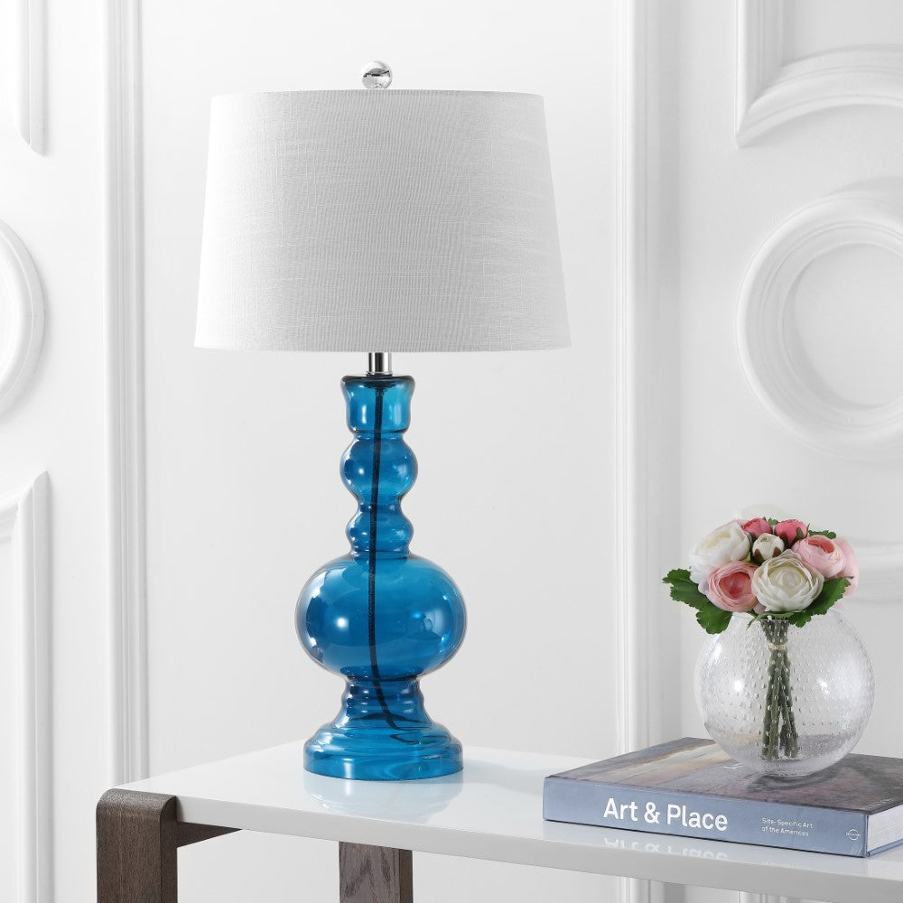Kelly 28.5" Glass LED Table Lamp, Set of 2