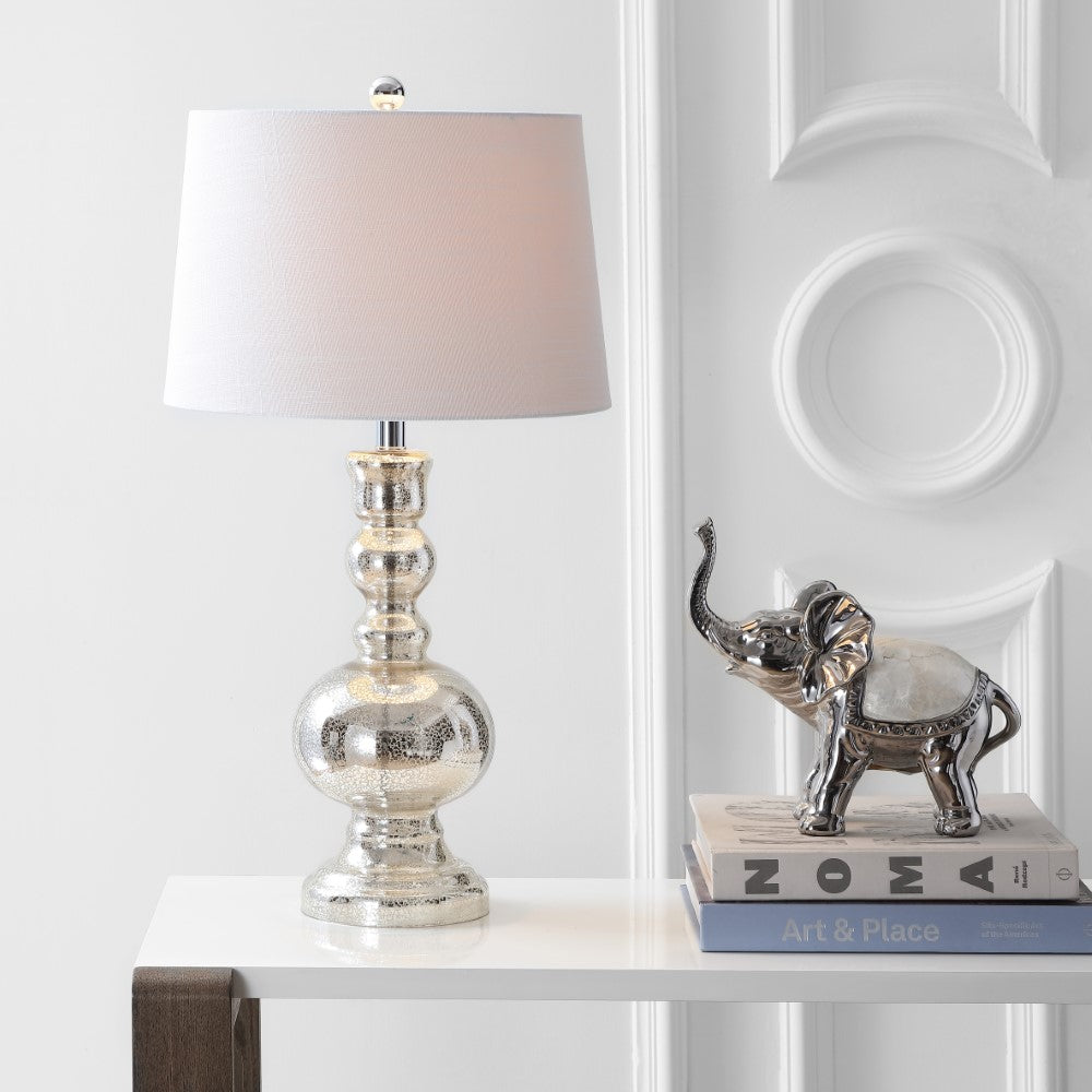 Kelly 28.5" Glass LED Table Lamp, Set of 2