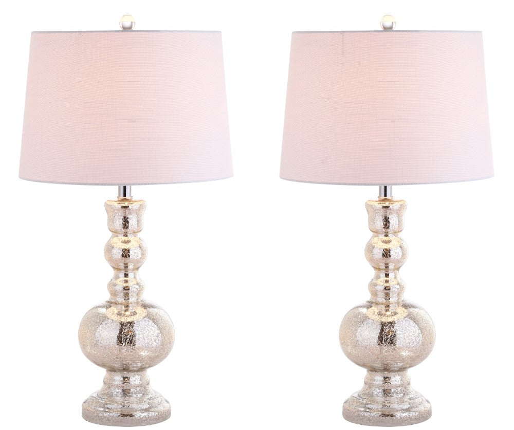 Kelly 28.5" Glass LED Table Lamp, Set of 2