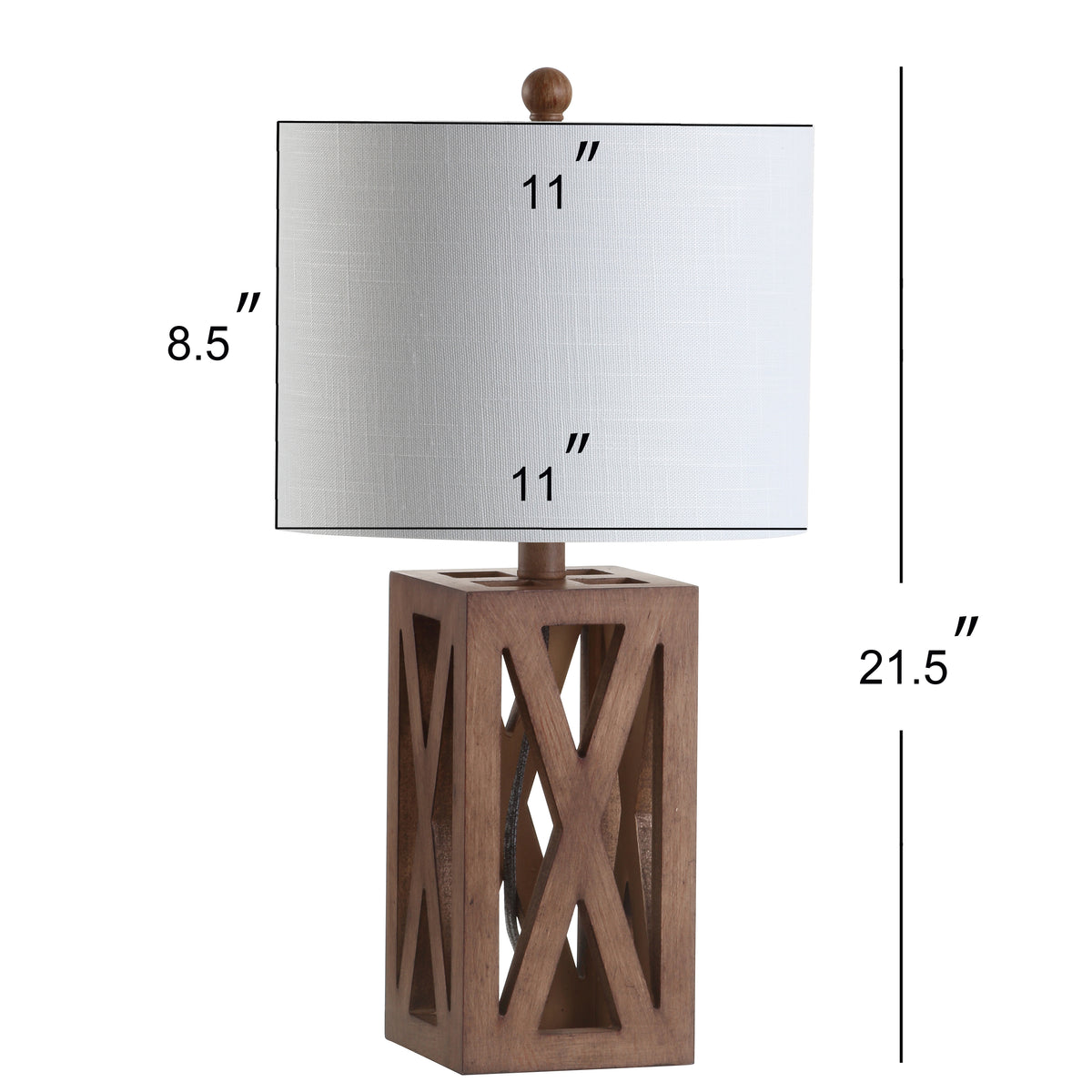 Bullfinch 21.5" Wood LED Table Lamp
