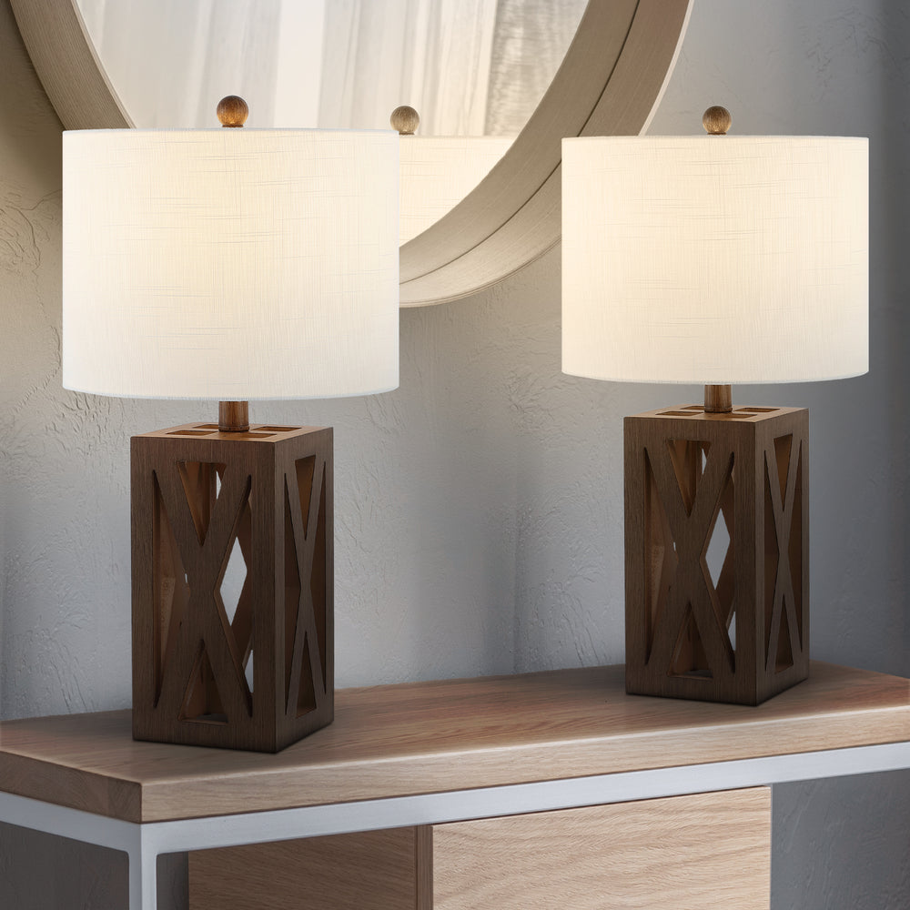 Bullfinch 21.5" Wood LED Table Lamp