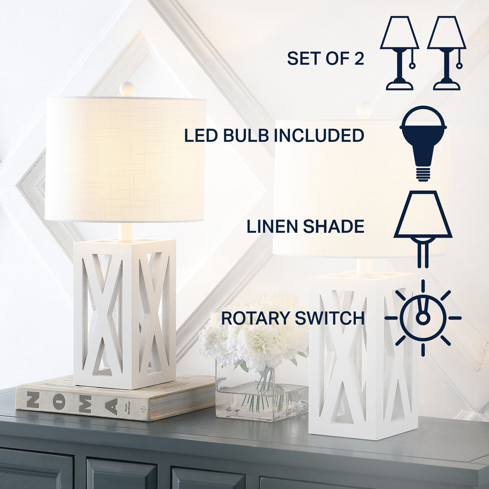 Bullfinch 21.5" Wood LED Table Lamp