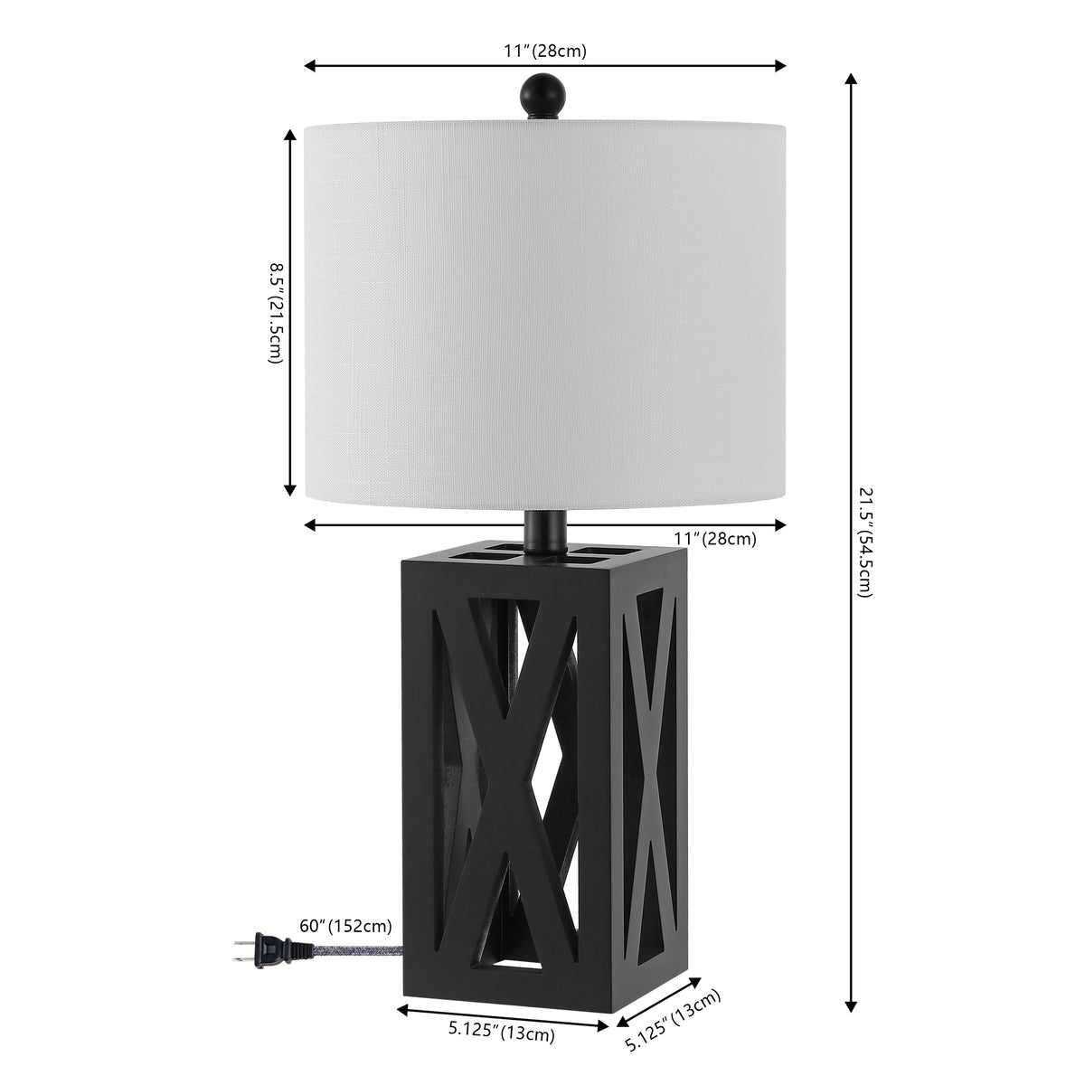 Bullfinch 21.5" Wood LED Table Lamp