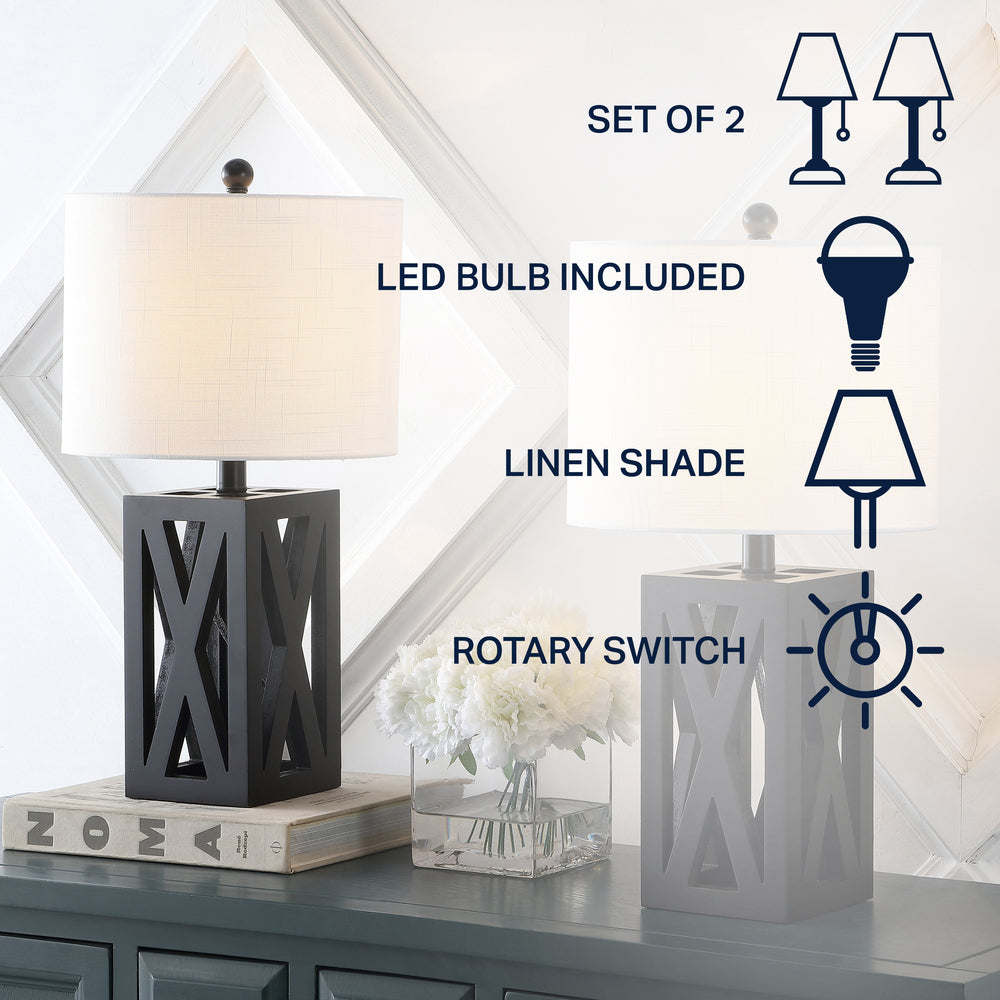 Bullfinch 21.5" Wood LED Table Lamp