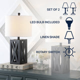 Bullfinch 21.5" Wood LED Table Lamp