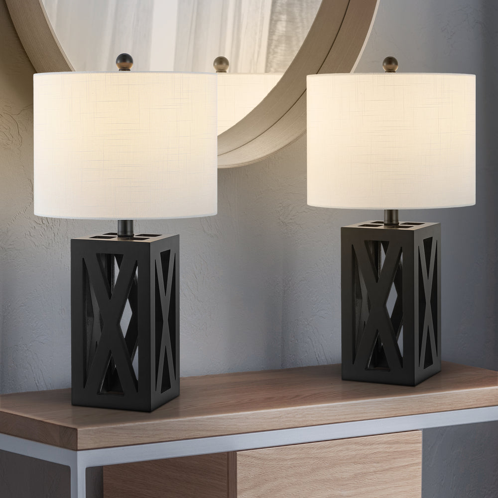 Bullfinch 21.5" Wood LED Table Lamp