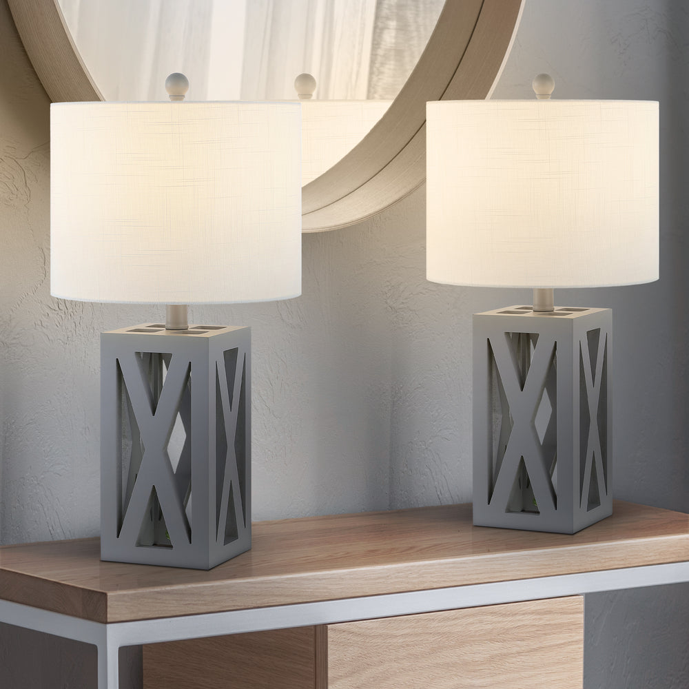 Bullfinch 21.5" Wood LED Table Lamp