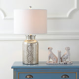 Dax 24.5" Trellis Pattern Glass LED Table Lamp